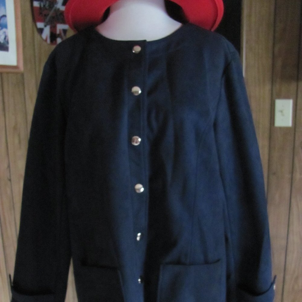 BOB MACKIE‎  WEARABLE ART  LADIES FAUX SUEDE JACKET